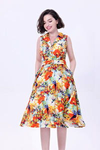 MISS LULO - "JANI" HUMMINGBIRD DRESS