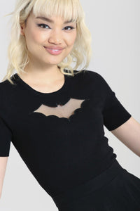 HELL BUNNY- BAT KNIT TOP