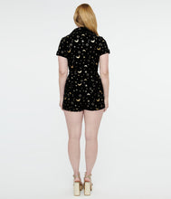 Load image into Gallery viewer, UNIQUE VINTAGE - GOLD MOON AND STAR ROMPER
