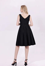 Load image into Gallery viewer, MISS LULO- BLACK SLEEVELESS DRESS
