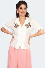 Load image into Gallery viewer, VOODOO VIXEN- EMBROIDERED BLOUSE
