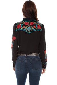 SCULLY- WESTERN EMBROIDERED BLOUSE